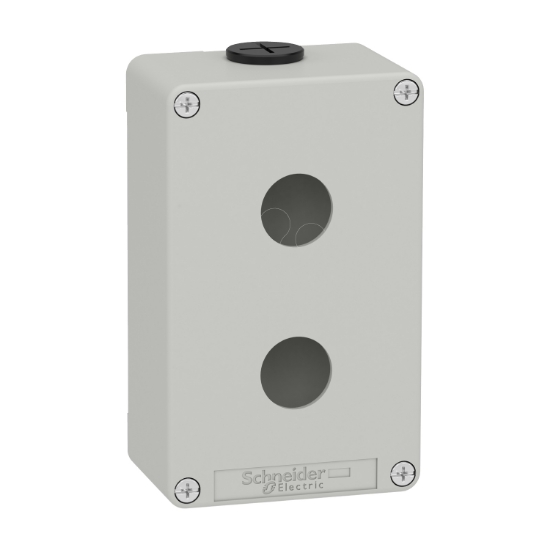 Imagem de Harmony XAP XB2 SL estacao de controlo vazia liga de zinco gris M20 2 furos 22mm 80 x 130 x 515 UL cULus