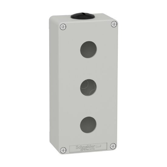 Imagem de Harmony XAP, XB2 SL, estacao de controlo vazia, liga de zinco, gris, M25, 3 furos 22mm, 80 x 175 x 51,5