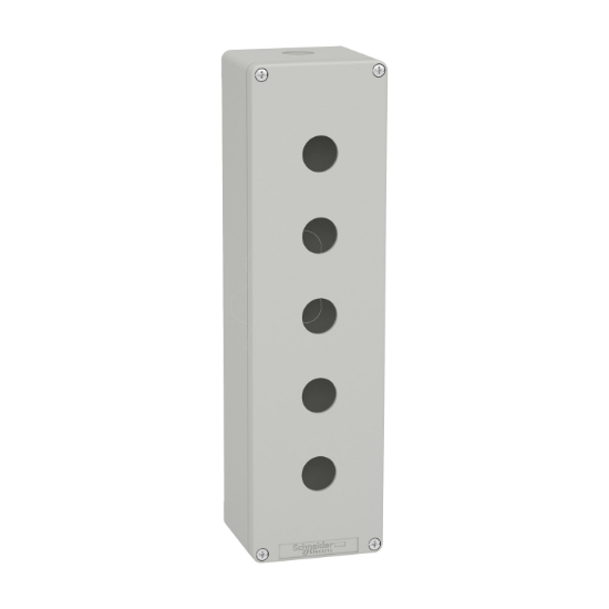 Imagem de Harmony XAP XB2 SL estacao de controlo vazia aluminio gris M32 5 furos 22mm 85 x 310 x 77