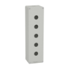 Imagem de Harmony XAP XB2 SL estacao de controlo vazia aluminio gris M32 5 furos 22mm 85 x 310 x 77