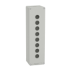 Imagem de Harmony XAP XB2 SL estacao de controlo vazia aluminio gris M32 8 furos 22mm 85 x 310 x 77