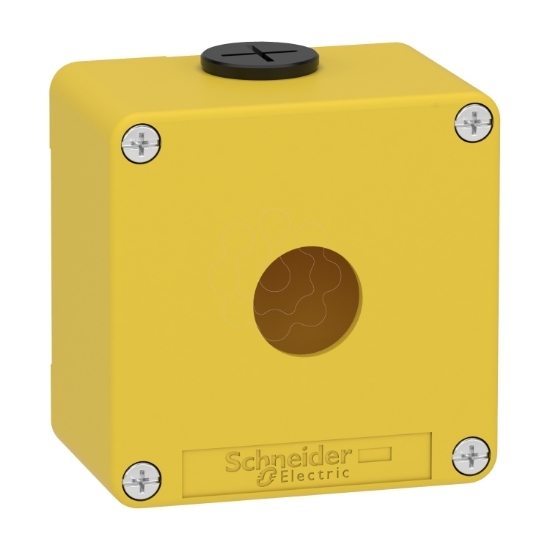 Imagem de Harmony XAP XB2 SL estacao de controlo vazia liga de zinco amarelo M20 1 furo 22mm 80 x 80 x 515 UL cULus