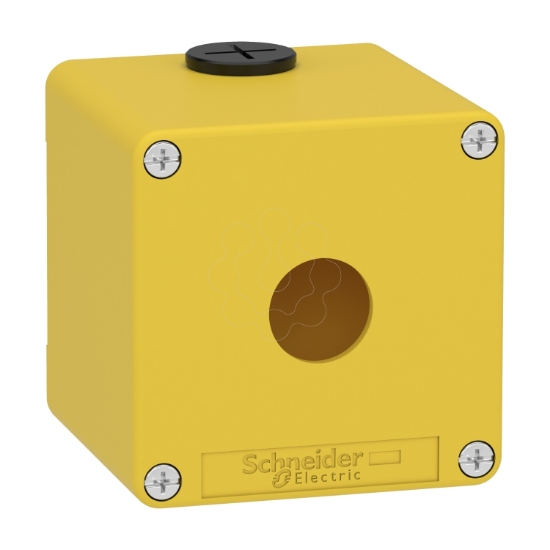 Imagem de Harmony XAP XB2 SL estacao de controlo vazia liga de zinco amarelo M20 1 furo 22mm 80 x 80 x 77 UL cULus