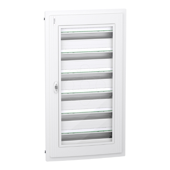Imagem de PrismaSet XS Quadro 6 filas 24 modulos porta transparente encastrar