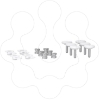 Imagem de 6 parafusos+4 tampas acess. tecto IP55