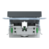 Imagem de M-Elegance - Tomada 2P+T + carregador USB 2.0 + USB 3.1 - 3A - Antracite