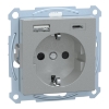 Imagem de M-Elegance - Tomada 2P+T + carregador USB 2.0 + USB 3.1 - 3A - Aluminio