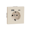Imagem de D-Life - Tomada 2P+T + carregador USB 2.0 + USB 3.1 - 3A - Sahara