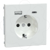 Imagem de D-Life - Tomada 2P+T + carregador USB 2.0 + USB 3.1 - 3A - Branco