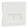 Imagem de D-Life - Centro tomada dupla RJ45 - Branco Mate
