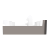 Imagem de Push button KNX Merten System Design 1gang rockers nickel metallic
