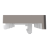 Imagem de Push button KNX Merten System Design 1gang rockers nickel metallic