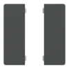 Imagem de Push button KNX Merten System Design 2gang rockers Anthracite
