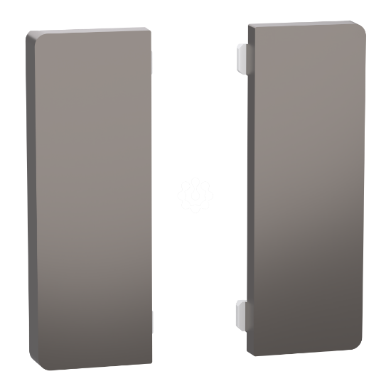 Imagem de Push button KNX Merten System Design 2gang rockers nickel metallic
