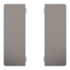 Imagem de Push button KNX Merten System Design 2gang rockers nickel metallic