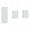 Imagem de Push button KNX Merten System Design 3gang rockers lotus white