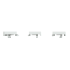 Imagem de Push button KNX Merten System Design 3gang rockers lotus white