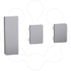 Imagem de Push button KNX Merten System Design 3gang rockers stainless steel