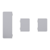 Imagem de Push button KNX Merten System Design 3gang rockers stainless steel