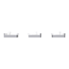Imagem de Push button KNX Merten System Design 3gang rockers stainless steel