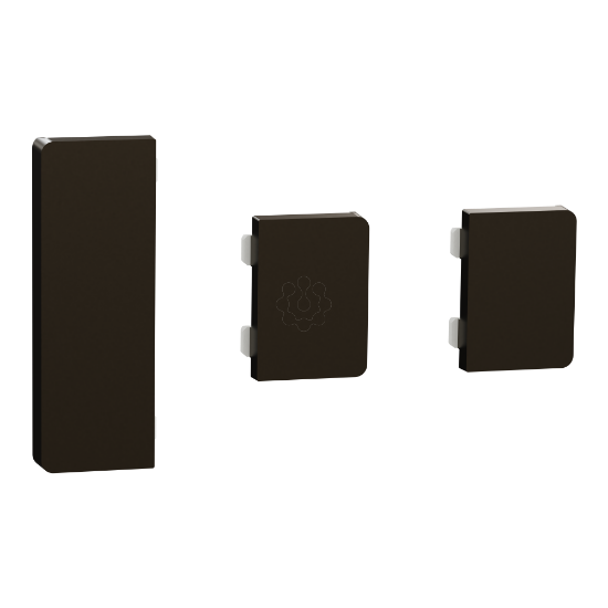 Imagem de Push button KNX Merten System Design 3gang rockers mocca metallic