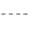 Imagem de Push button KNX Merten System Design 4gang rockers Anthracite