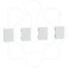Imagem de Push button KNX Merten System Design 4gang rockers lotus white
