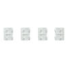 Imagem de Push button KNX Merten System Design 4gang rockers lotus white