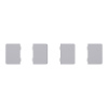 Imagem de Push button KNX Merten System Design 4gang rockers stainless steel