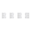 Imagem de Push button KNX Merten System Design 4gang rockers stainless steel