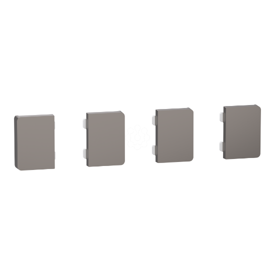 Imagem de Push button KNX Merten System Design 4gang rockers nickel metallic
