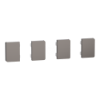 Imagem de Push button KNX Merten System Design 4gang rockers nickel metallic