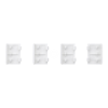 Imagem de Push button KNX Merten System Design 4gang rockers nickel metallic