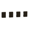 Imagem de Push button KNX Merten System Design 4gang rockers mocca metallic