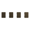 Imagem de Push button KNX Merten System Design 4gang rockers mocca metallic