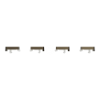 Imagem de Push button KNX Merten System Design 4gang rockers mocca metallic