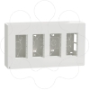 Imagem de Nova Unica System - Posto de trabalho - saliente - 4 colunas - antibacteriano - Branco