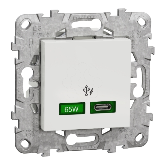 Imagem de Nova Unica - Tomada USB C carregador 65W - Branco