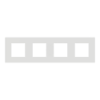 Imagem de Nova Unica   Quadro 4 elementos Deco Branco