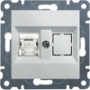 Imagem de lumina 2 RJ45 Cat.6 UTP simples branco