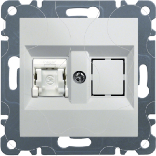 Imagem de lumina 2 RJ45 Cat.6 UTP simples branco