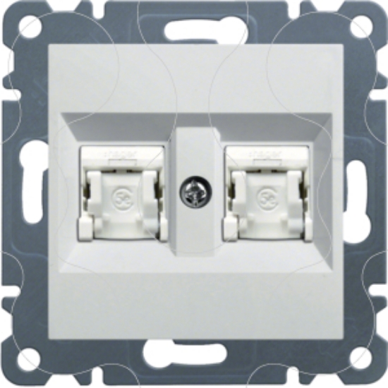 Imagem de lumina 2 RJ45 Cat.6 FTP duplo branco