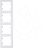 Imagem de lumina 2 Quadro x4 vertical branco