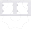 Imagem de lumina 2 Quadro x2 horizontal branco