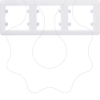 Imagem de lumina 2 Quadro x3 horizontal branco