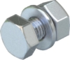 Imagem de Parafuso sextavado com porca e anilhas M12x30 St F