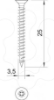 Imagem de Parafuso Sprint Cabeca embeber ranhura cruz 35x25mm St G