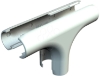 Imagem de Derivacao em T Quick Pipe M16 PVC cinzento claro 7035