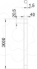 Imagem de Tubo metalico com rosca M40 3000mm St PE50 preto 9005