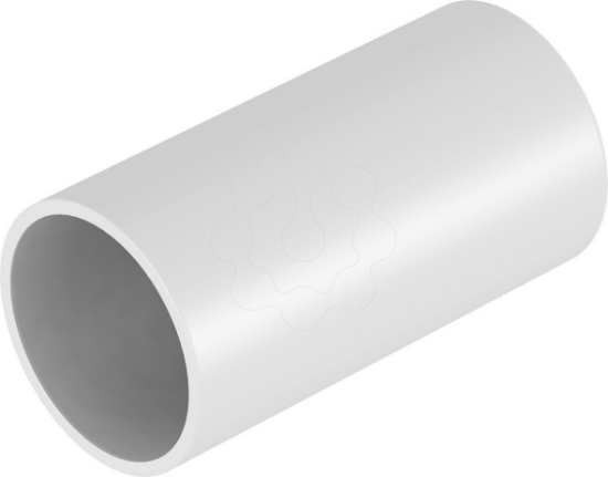 Imagem de Uniao de tubo plastico livre de halogeneo O32mm PC/ABS cinzento claro 7035